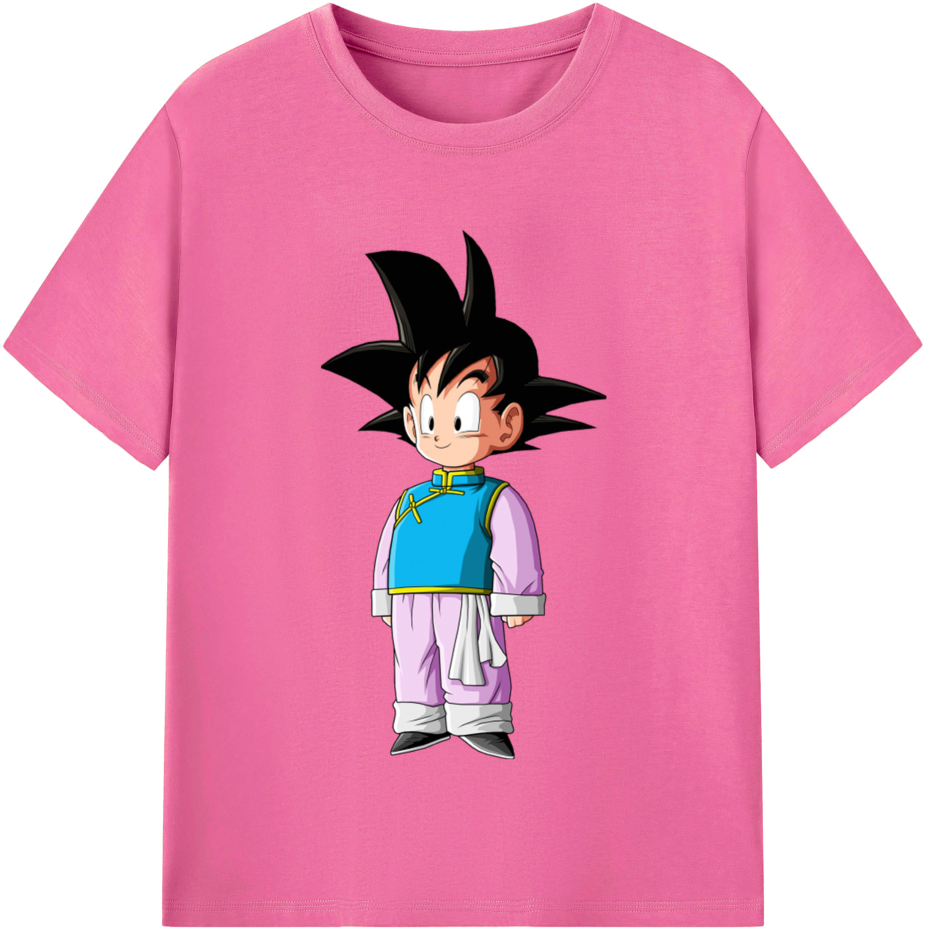 （画像用） ドラゴンボール 孫悟空（そん ごくう）Son Goku カカロット DRAGON BALL Kakarotto レディースカジュアルプリントTシャツ（綿100％）